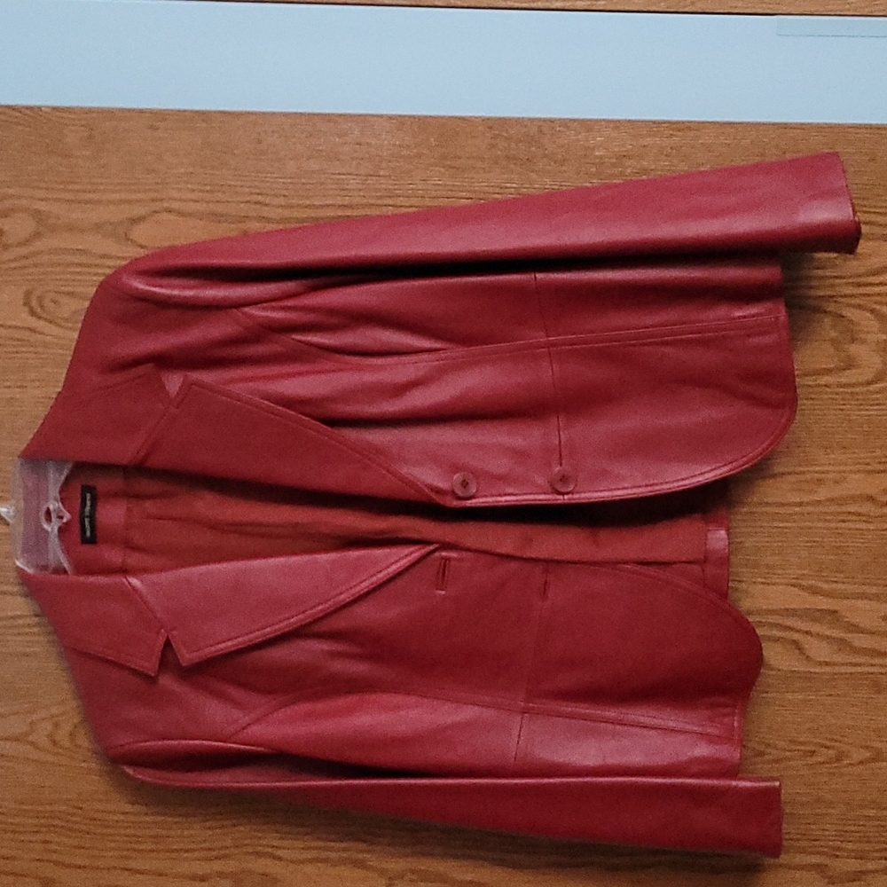 Valerie Steven's leather Jacker